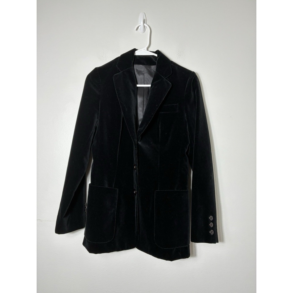 Vintage 1970's Union Made USA 3 Button Jacket Women's Sz 4 Velour Quiet Luxury